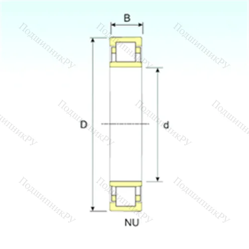 Подшипник роликовый радиальный NU 39/1060M от производителя  ISB