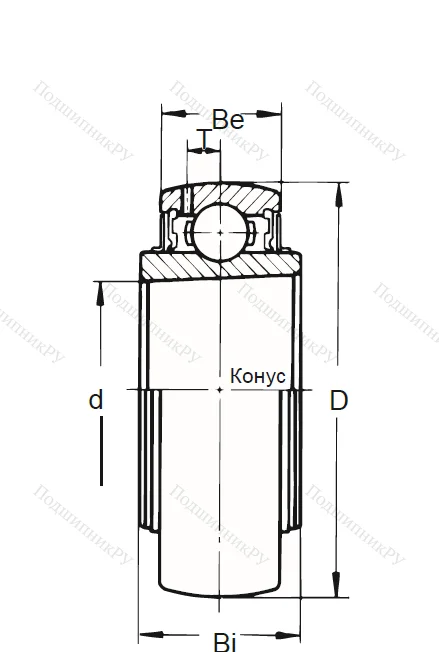 Корпусный подшипник UK 307 в Пензе