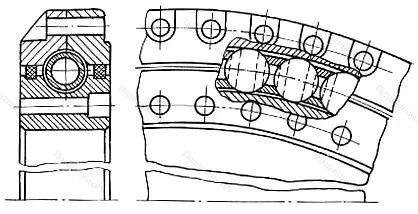 Модификация подшипника 3687/1860 размер 1860x2050x98