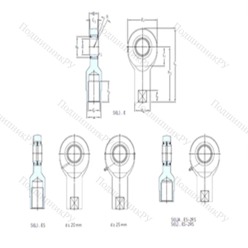 Подшипник скольжения сферический SI 12E от производителя  SKF