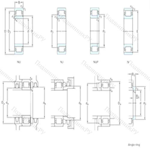 Подшипник роликовый радиальный NU 10/750ECN 2MA/HB 1