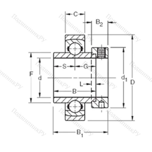 Подшипник шариковый радиальный SMO 311WS-BR