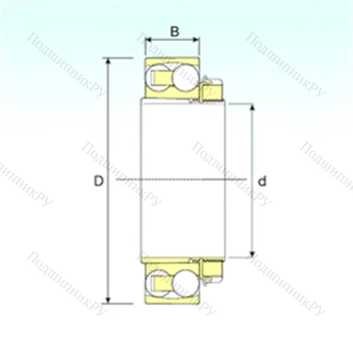 Подшипник шариковый радиальный самоцентрирующийся 1224 KM+H 3024