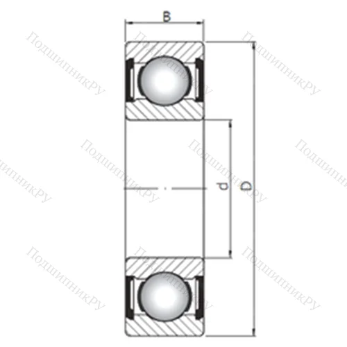 Подшипник шариковый радиальный 61803 ZZ от производителя  CX