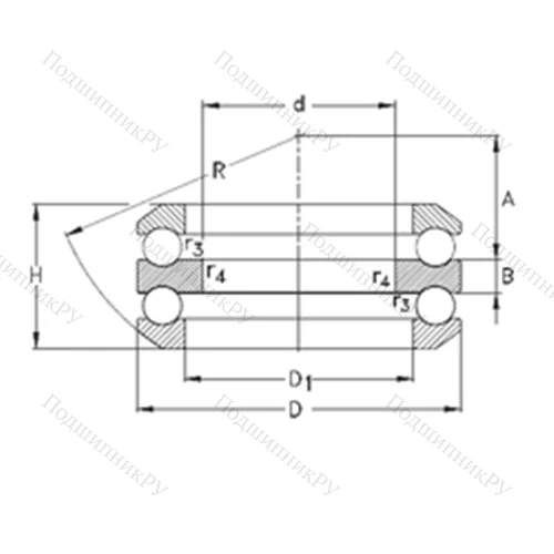 Подшипник шариковый упорный 54312-MP от производителя  NKE