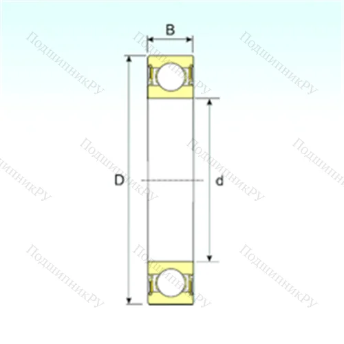 Подшипник шариковый радиальный 628/8-2RS