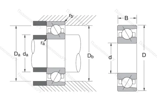 Сверхточный подшипник 7906 A 5TRSULP 3