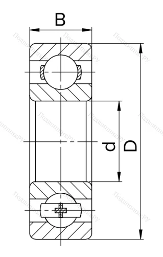 Миниатюрный шариковый подшипник 6-1000084 в Пензе