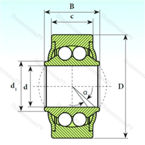 Подшипник шариковый радиальный самоцентрирующийся GE 14 BBH