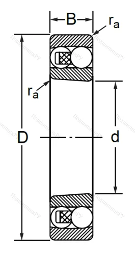 Двухрядный шариковый подшипник 1217 K в Пензе