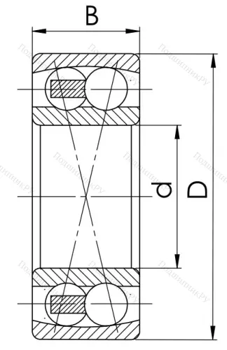 Двухрядный шариковый подшипник 1609 (2309) в Пензе