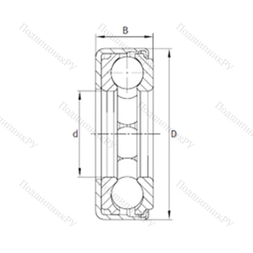 Подшипник шариковый упорный F-222307