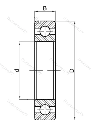 Шариковый однорядный подшипник 50309 (6309 N) в Пензе