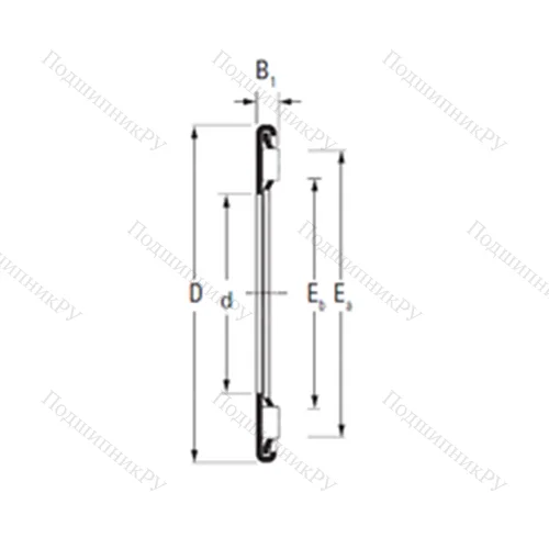 Подшипник игольчатый упорный AX 19 32