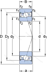Подшипник S 7008 CB/P 4A