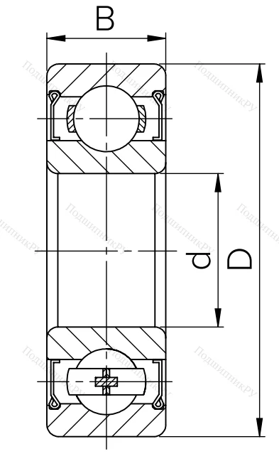Шариковый однорядный подшипник 80314 (6314 ZZ) в Пензе