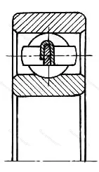 Подшипник  340018 размер 8x22x7 от производителя  ГПЗ-31 Подшипник  340018 размер 8x22x7 от производителя  ГПЗ-31