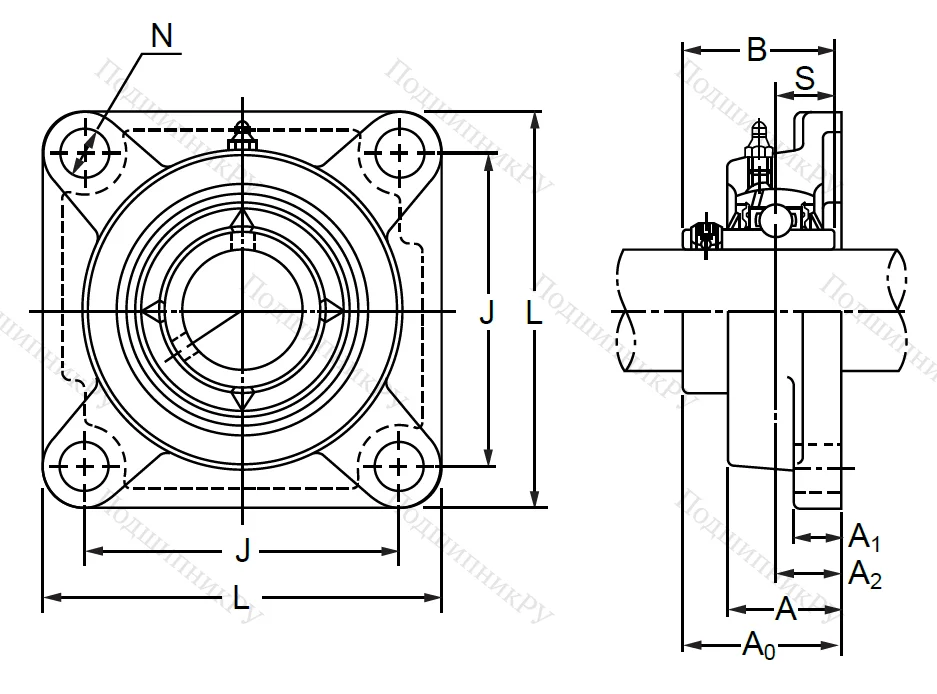 Подшипниковый корпус  F 204 в Пензе
