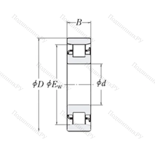 Подшипник роликовый радиальный XLRJ 6.1/2