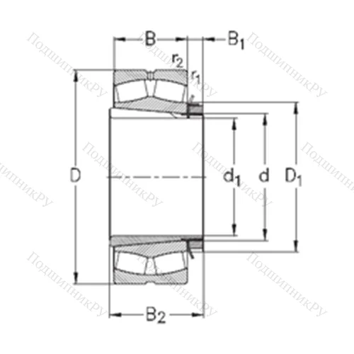 Подшипник роликовый радиальный самоцентрирующийся 239/600-K-MB-W 33+OH 39/600-H от производителя  NKE Подшипник роликовый радиальный самоцентрирующийся 239/600-K-MB-W 33+OH 39/600-H от производителя  NKE