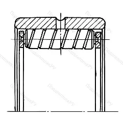 Модификация подшипника 35222 размер 110x160x70
