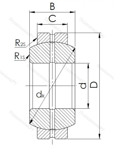 Шарнирный подшипник GE 55 ES в Пензе