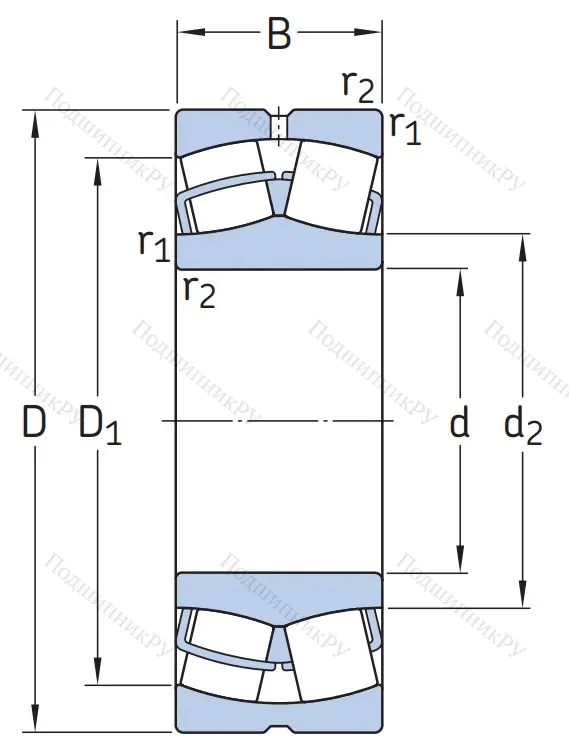 Сферический роликовый подшипник 22324 CC/C 3W 33