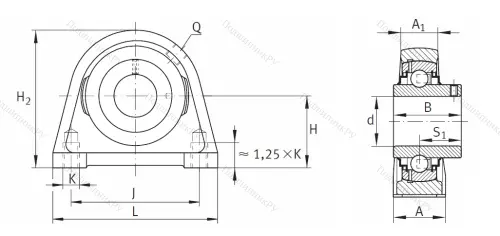 Подшипниковый узел RSHEY 35 XL N в Пензе