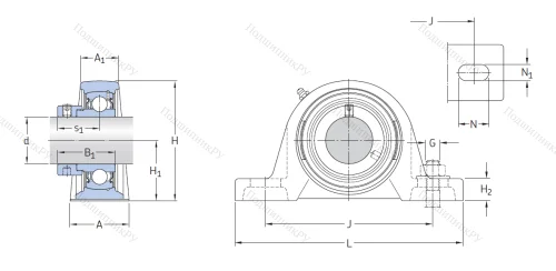 Подшипниковый узел SY 35 FM в Пензе