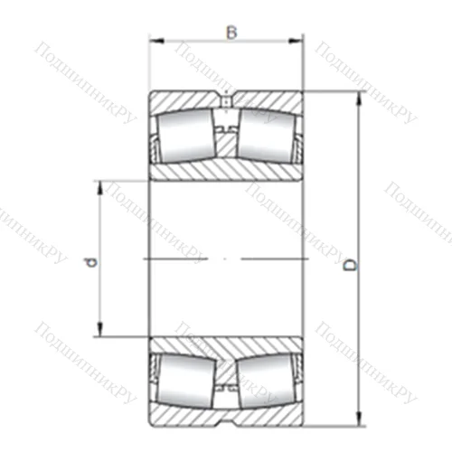 Подшипник роликовый радиальный самоцентрирующийся 22260W 33 от производителя  ISO