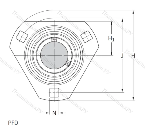 Подшипниковый корпус PFD 62 в Пензе