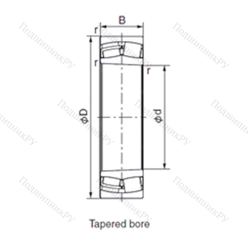 Подшипник роликовый радиальный 23130EX 1K