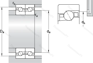 Подшипник BTM 180 AM/HCP 4CDB