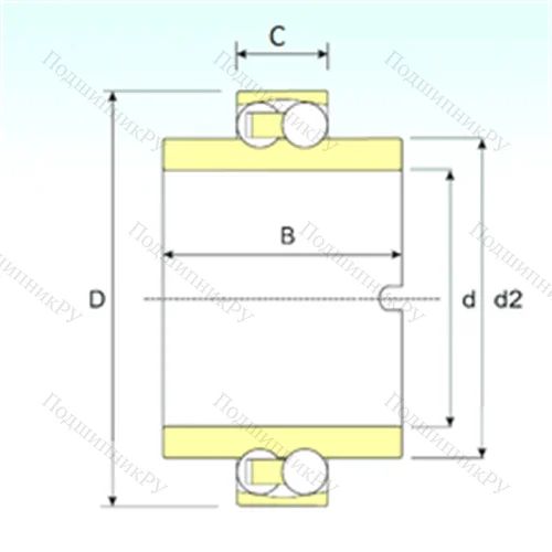 Подшипник шариковый радиальный самоцентрирующийся 11205 TN 9