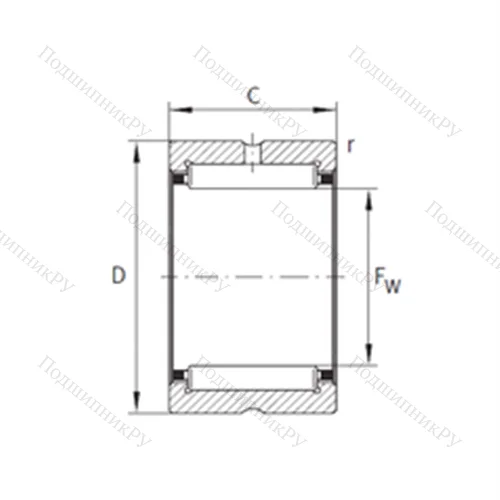 Подшипник игольчатый радиальный RNA 4917-XL