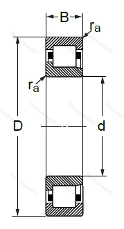 Цилиндрический роликовый подшипник 42317 Л (NJ 317 M) в Пензе Цилиндрический роликовый подшипник 42317 Л (NJ 317 M) в Пензе