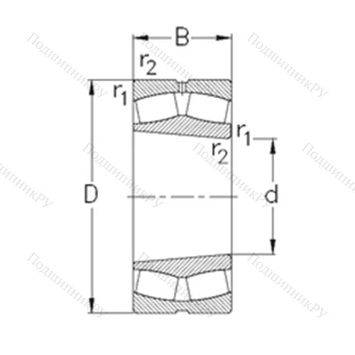 Подшипник роликовый радиальный самоцентрирующийся 23244-K-MB-W 33