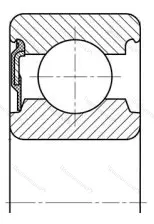 Подшипник 6009 RS размер 45x75x16 от производителя  SKF Подшипник 6009 RS размер 45x75x16 от производителя  SKF
