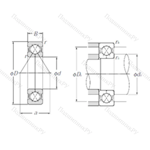 Подшипник шариковый радиально-упорный QJ 315 от производителя  NTN