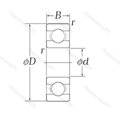 Подшипник шариковый радиальный EE 3 от производителя  KOYO Подшипник шариковый радиальный EE 3 от производителя  KOYO