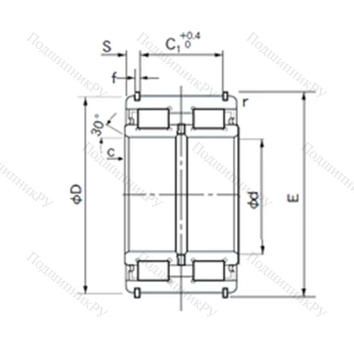 Подшипник роликовый радиальный E 5034NRNT