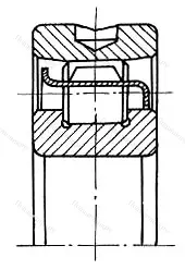 Модификация подшипника 402318М размер 90x190x43 от производителя  ГПЗ-3 Модификация подшипника 402318М размер 90x190x43 от производителя  ГПЗ-3