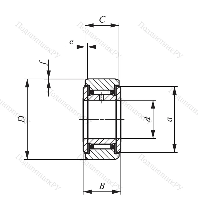 Подшипник NAST 30 ZZ