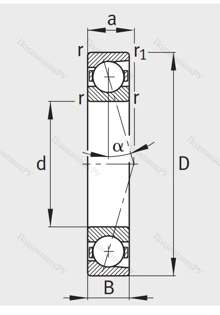 Сверхточный подшипник B 71905 CTP 4SUL