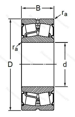 Сферический роликовый подшипник BS 2-2210 2CS (BS 2-2210 2CS) в Пензе