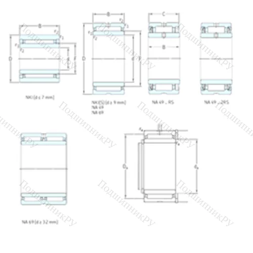 Подшипник игольчатый радиальный NKI 28/30