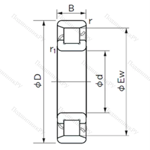 Подшипник роликовый радиальный N 428