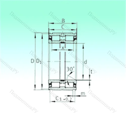 Подшипник роликовый радиальный SL 045009-PP
