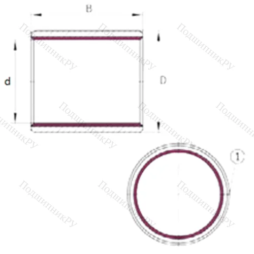 Подшипник скольжения EGB 0306-E 40 от производителя  INA
