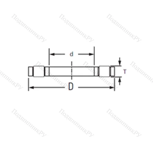 Подшипник роликовый упорный K.81212LPB
